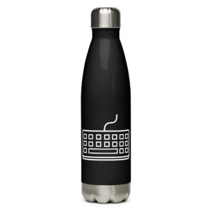 stainless-steel-water-bottle-black-17-oz-front-69730e60416e8.jpg Water Bottle w/ Keyboard Design
